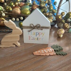 Easter Decor Set with Bunny and Carrot